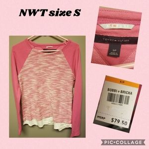 NWT Tommy Hilfiger athluxe LS top pink